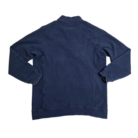 Adidas Zip Pullover Men's Medium AdiPure Golf Sweatshirt Performance Navy Blue - Picture 6 of 10